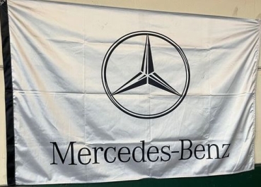 Mercedes-Benz Fahne 1985 Händlerflagge aus Seide (4484)